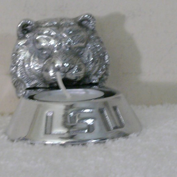 LSU Tigers Tea Light Holder with Candle - Arthur Court Designs - Picture 7 of 11